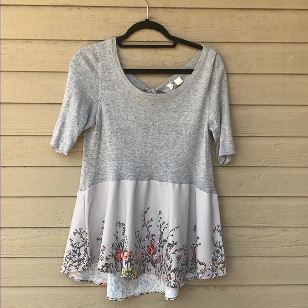 Floral Anthropologie Top